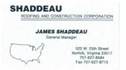 Shaddeau Roofing and Construction